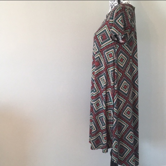 LuLaRoe Cassie Dress With Fall Colors Size Small - Picture 4 of 9
